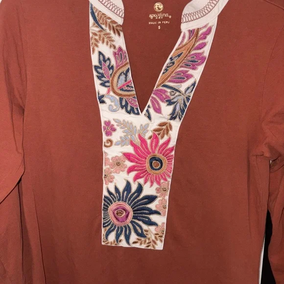 Spartina 449 Dress w/ Floral Embroidery - Picture 3 of 3